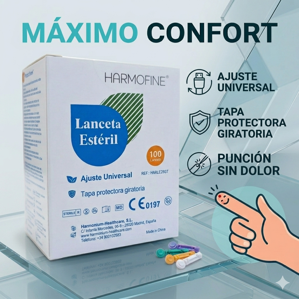 Pack de Tiras Reactivas y Lancetas VivaChek Fad | Repuestos para Glucómetro